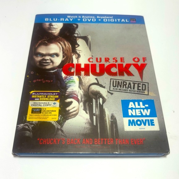 Curse of Chucky Blu-Ray, DVD, & UV Digital Code Included. Unrated Version - Picture 1 of 3